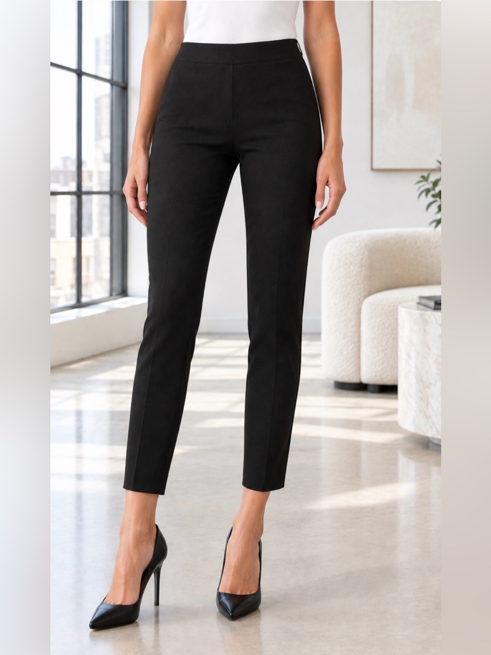 NWOT Theory Black Eco New Bistretch Skinny Legging Pants 00